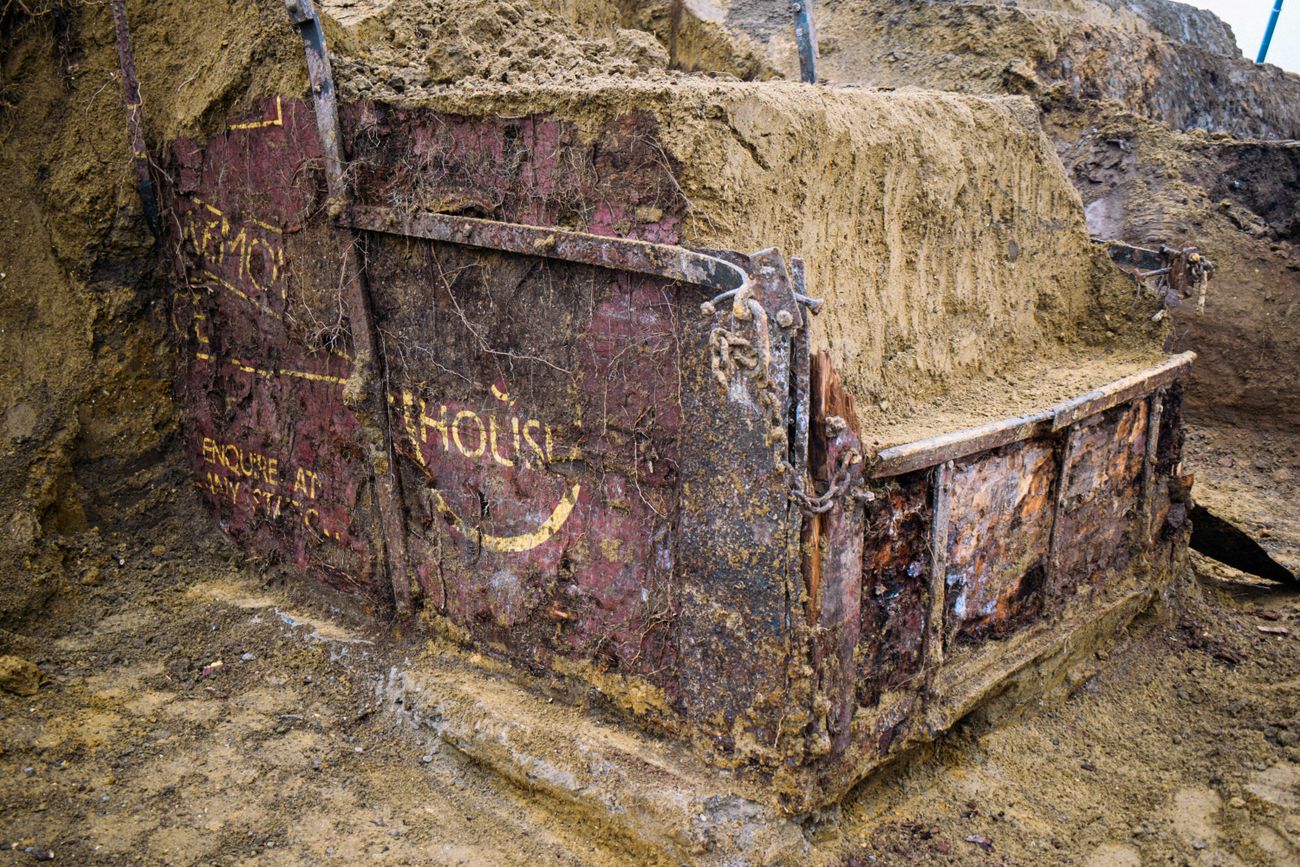 rare 100-year-old train carriage found buried in belgium