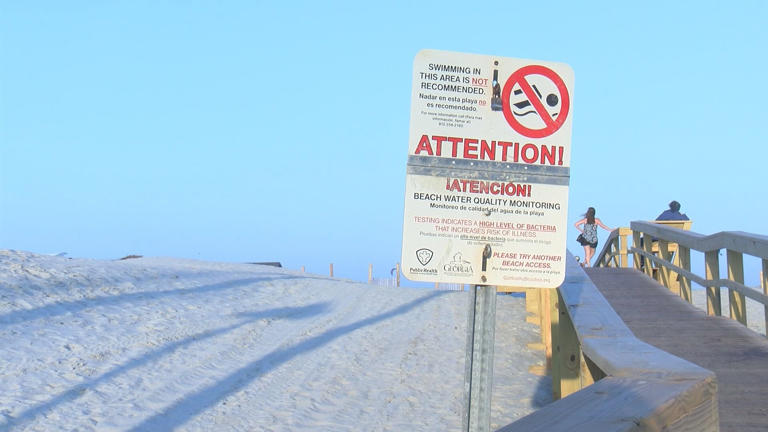 The Chatham County Health Department has issued two beach advisories on Tybee Island.