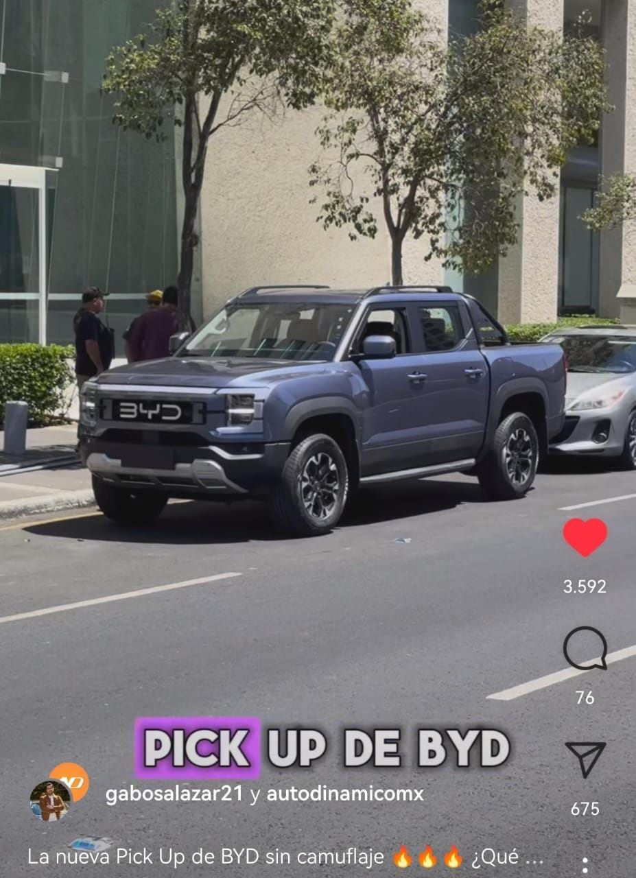 la nueva camioneta de byd fue vista en méxico sin camuflaje
