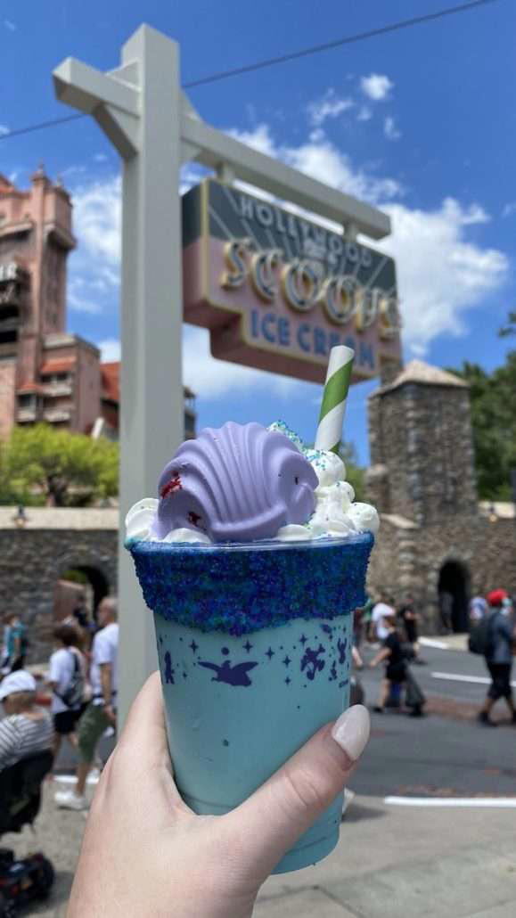 REVIEW: 'The Little Mermaid' Donut Milk Shake in Disney's Hollywood Studios