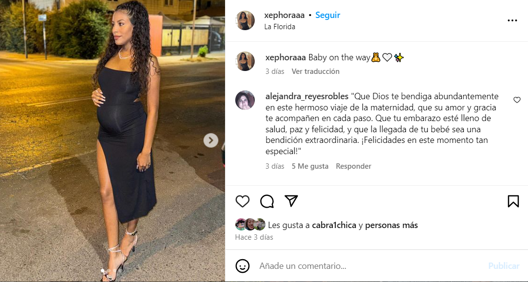xephora, hija de anita alvarado, presume su embarazo en instagram