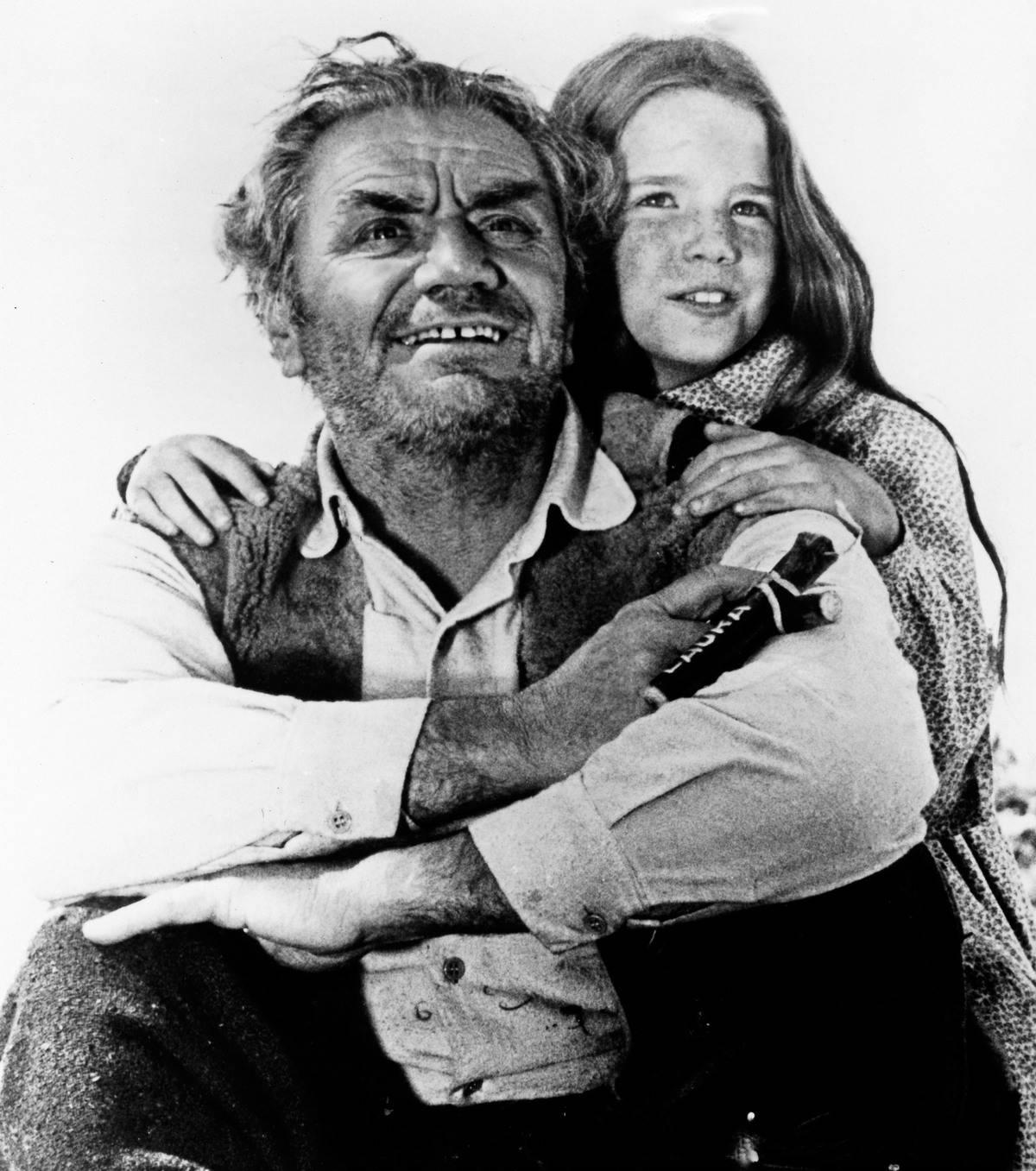 <p>The legendary Hollywood actor Ernest Borgnine made an appearance in a special two-part episode called "The Lord is My Shepherd." The episodes, from Season 1, originally aired in 1974.</p> <p>Borgnine played Jonathan, a mysterious spiritual guide to young Laura after her little brother dies. In her grief, she ran away to the mountains where she met the hermit, and together they made a wooden cross. The cross falls off and floats downstream, alerting Pa to Laura's location.</p>