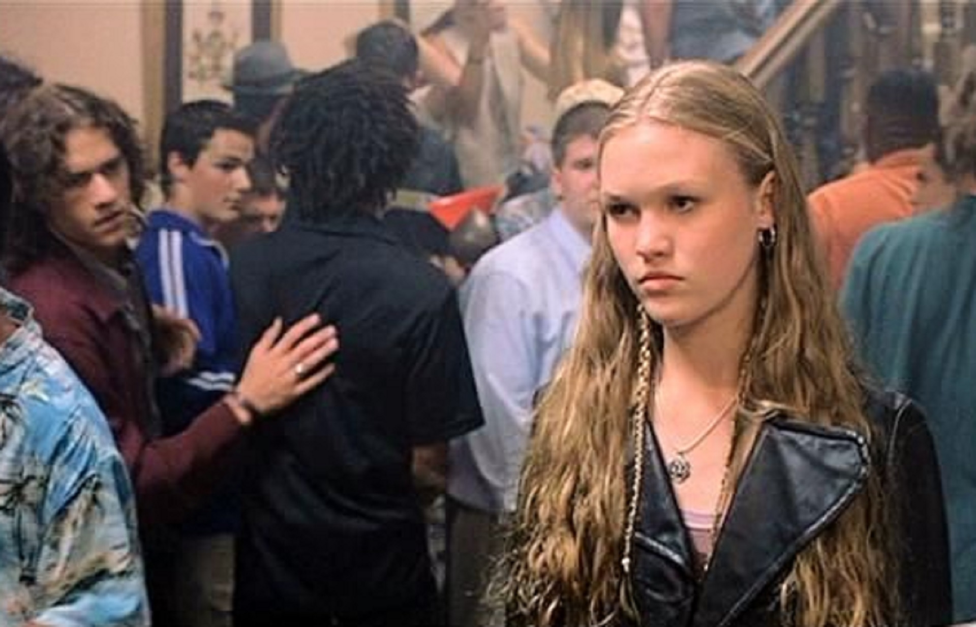 Julia Stiles (Kat Stratford). p Julia Stiles played Kat Stratford, the fema...