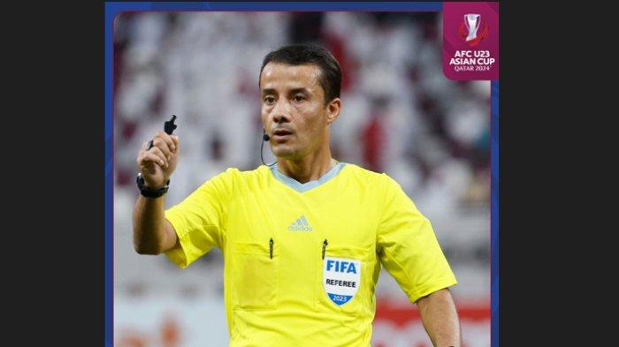 profil narullo kabirov,wasit yang obral kartu merah ke timnas indonesia lawan qatar di piala asia