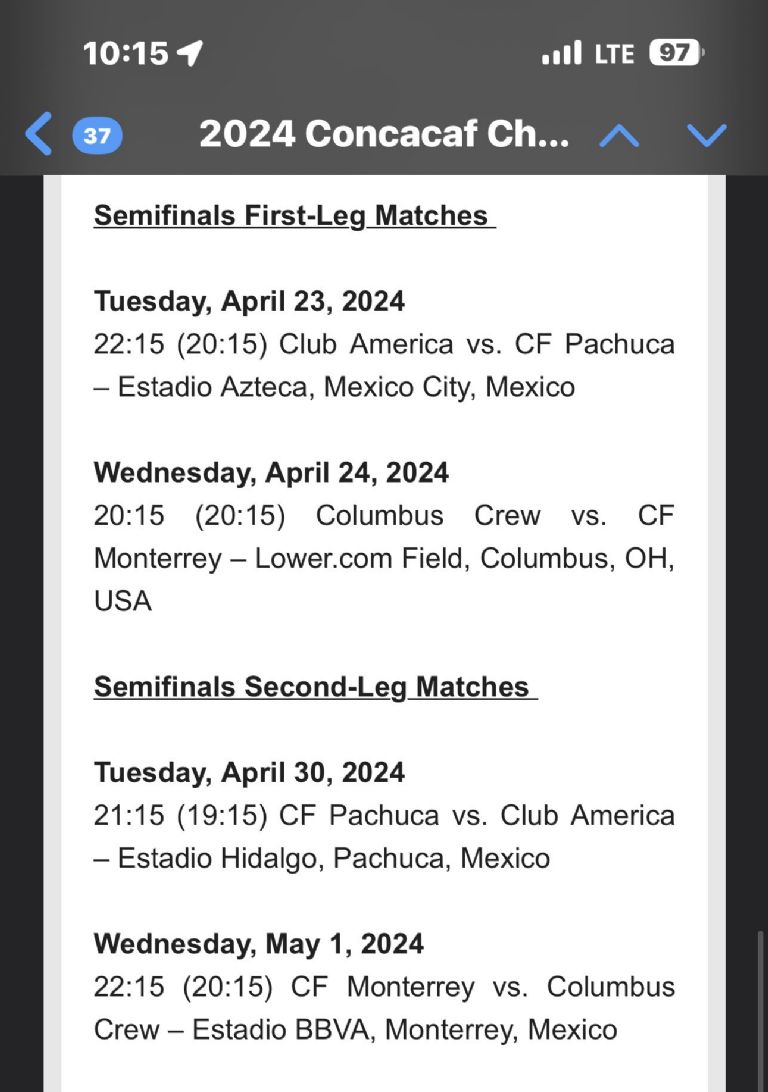 horarios oficiales: ¿cuándo y a qué hora jugará el club américa vs pachuca en concachampions?