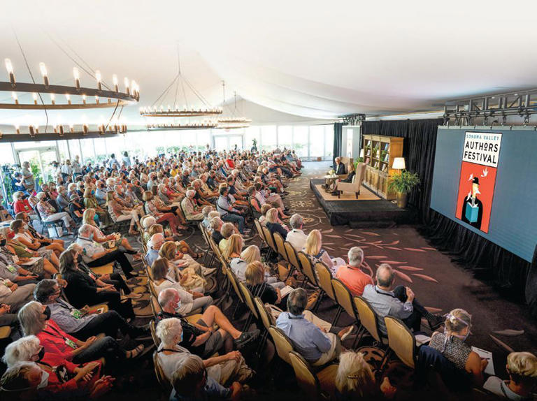 The setting for the Sonoma Valley Authors Festival remains intimate, allowing guests to interact with writers and their topics PHOTO BY: SCOTT CHERNIS 