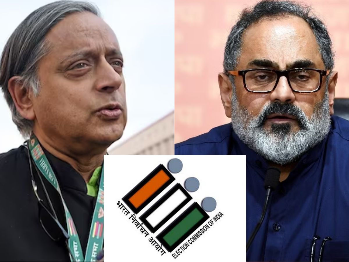 Shashi Tharoor Vs Rajeev Chandrasekhar: ECI Issues Strict Warning To ...