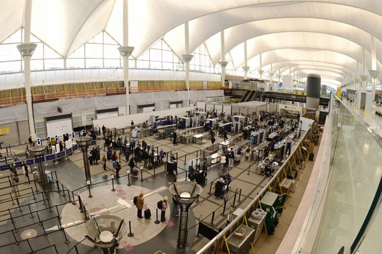 Denver International Airport ranks sixth in the world for passenger traffic