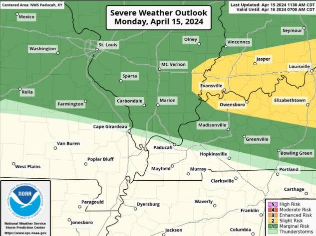 Severe thunderstorms possible Monday afternoon, evening in the ...