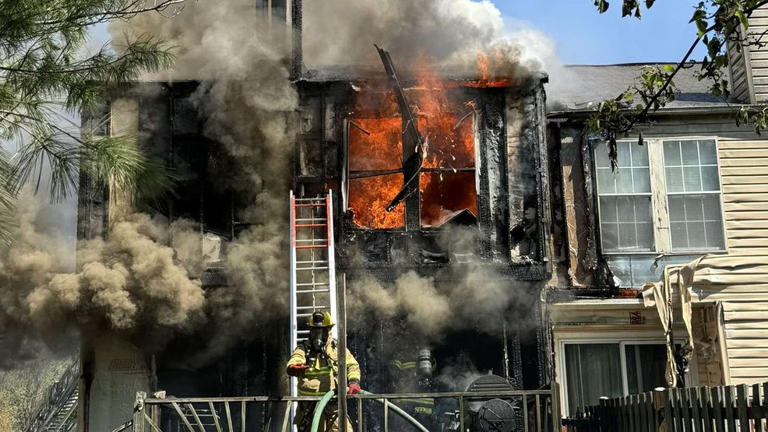 Belcamp townhomes engulfed in fire, 5 adults receive disaster assistance