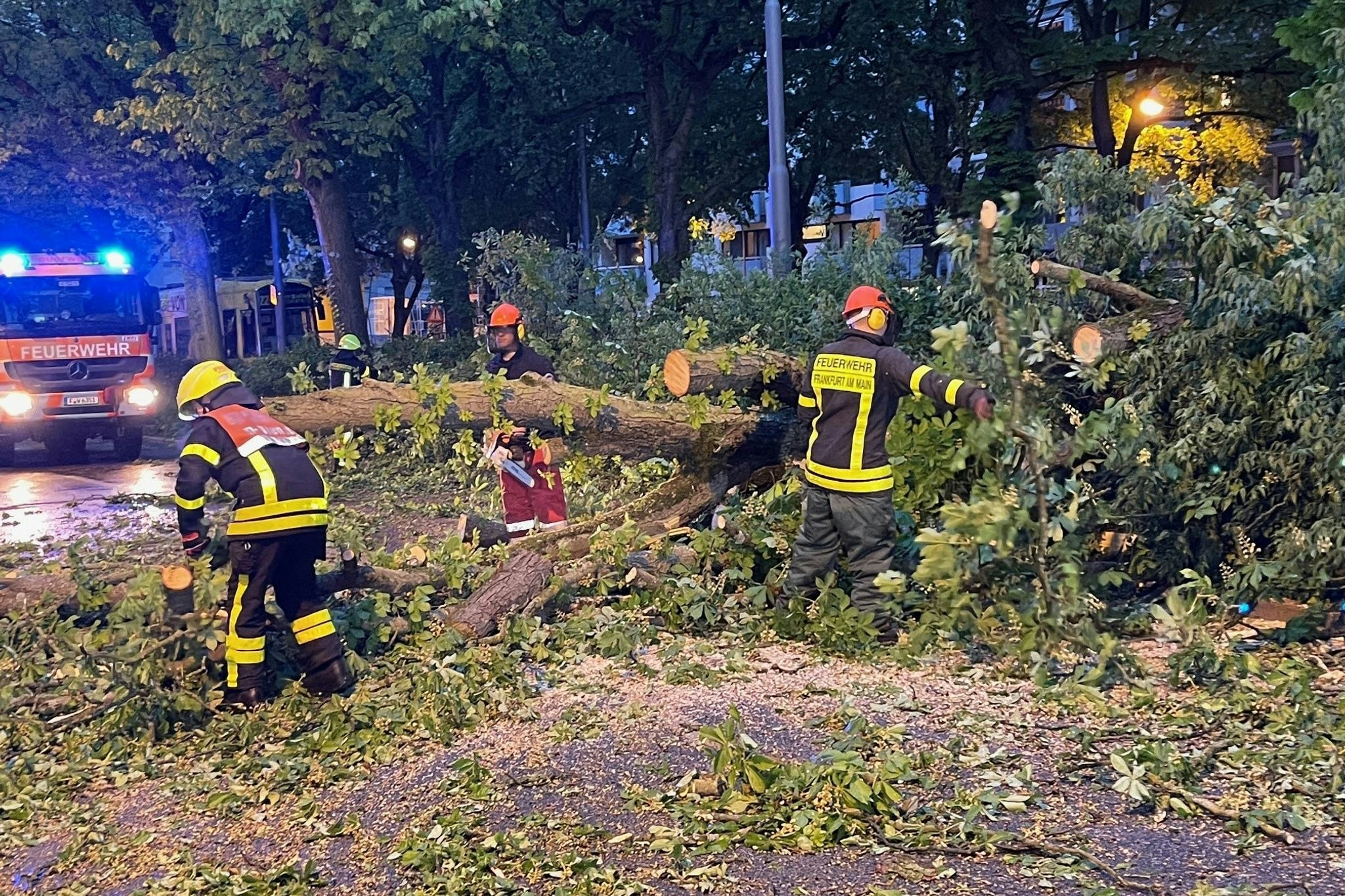 sturm über deutschland: unwetter in der nacht: passanten verletzt, züge verspätet