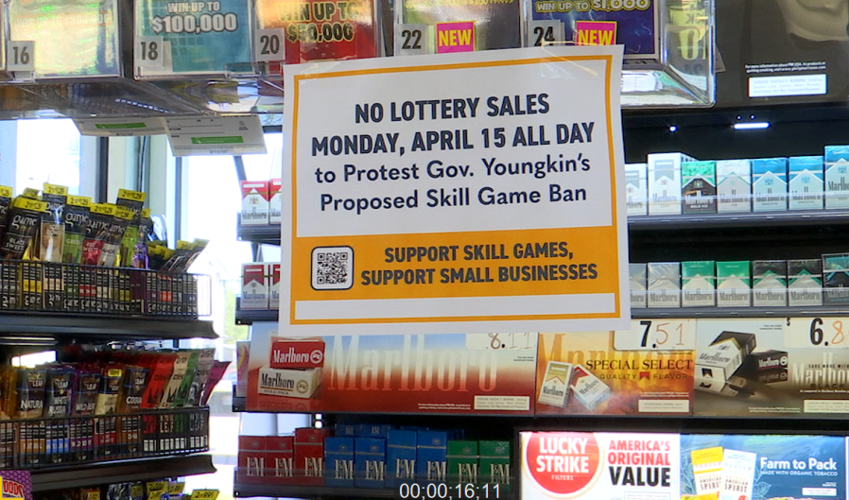 Small Virginia business owners pause lottery sales to protest Gov. Youngkin’s changes to a bill meant to legalize skill games