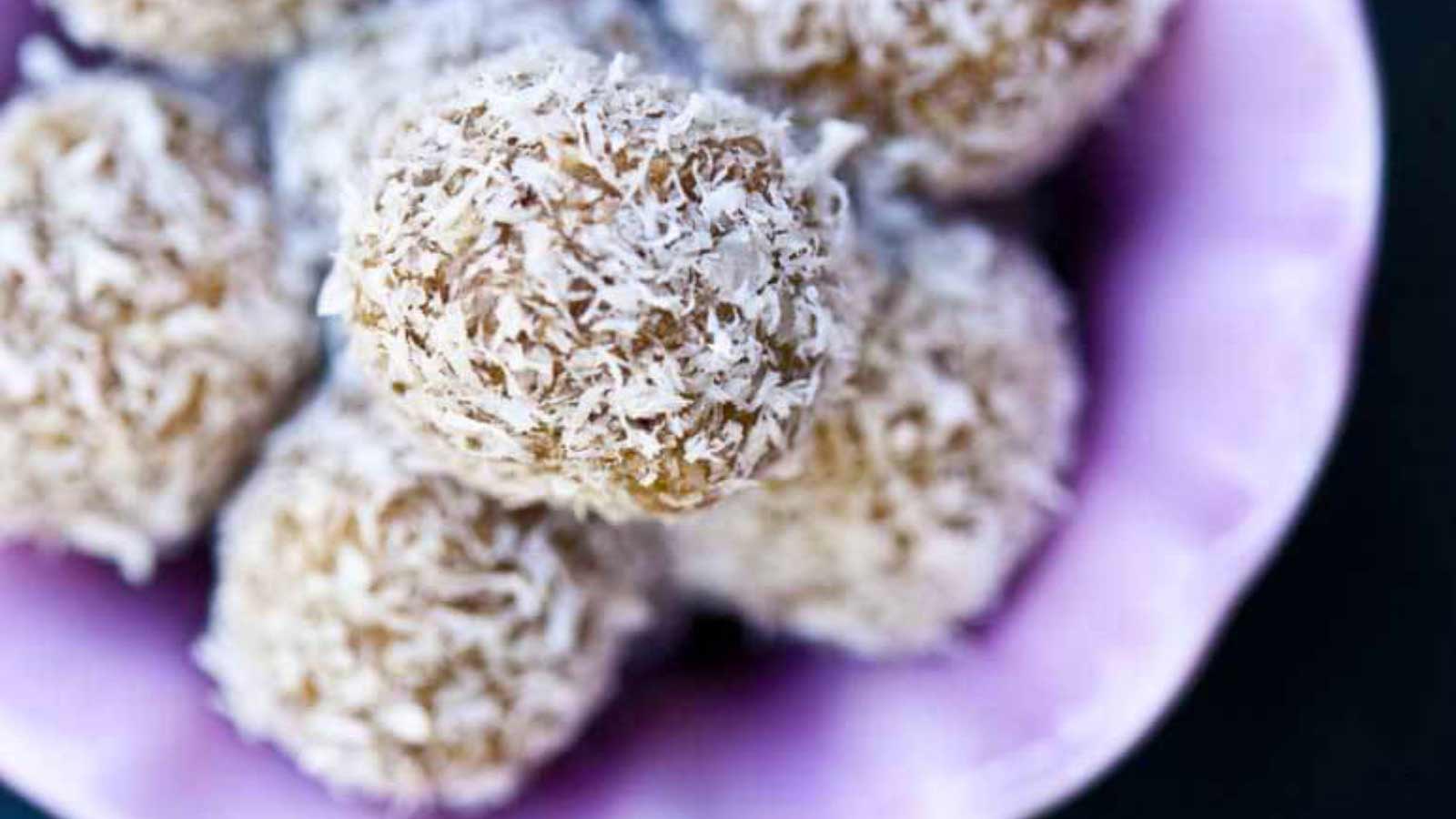 <p>Enjoy the perfect take-along snack with <a href="https://www.thegraciouspantry.com/clean-eating-jum-jills/">energy balls</a>. Store them in the fridge and pack them in a small bag. They can be kept in the fridge or in your desk drawer all day long. While you will want to return them to the fridge at the end of the day, chances are, there won’t be any left to store. These are yummy.</p>