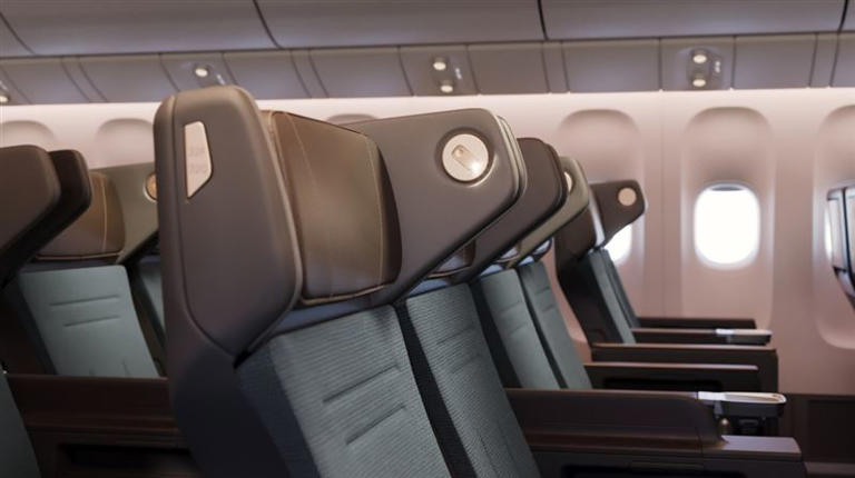 國泰航空全新的特選經濟客艙，將於今年在翻新後的波音777-300ER型號客機上推出。（圖／國泰航空提供）