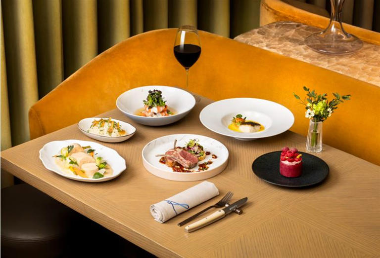 國泰航空與米其林星級法國餐廳Louise 重新詮釋傳統法國菜餚。（圖／國泰航空提供）