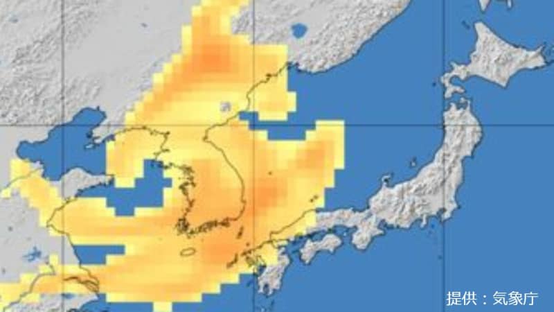 【黄砂情報】きょう（16日）午後から18 日にかけて北日本から西日本の広い範囲で黄砂予想 見通し10キロ未満に【16日午後1時現在】