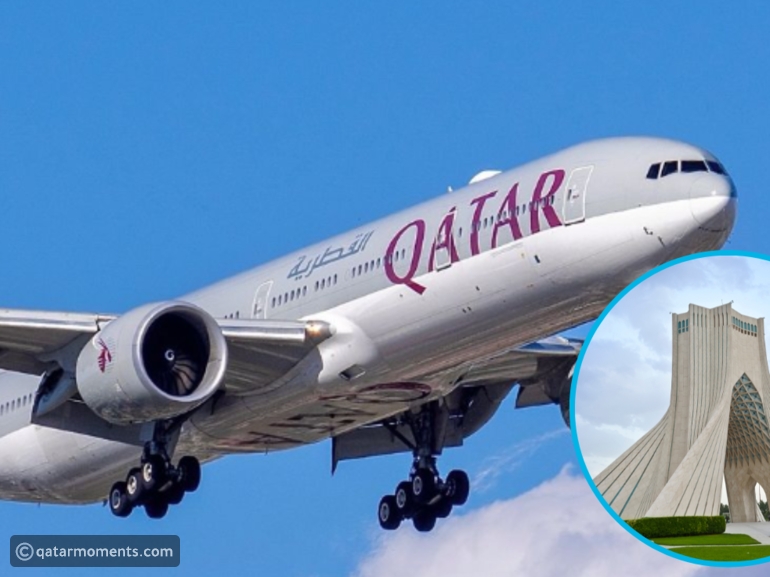 qatar airways resumes flights to iran