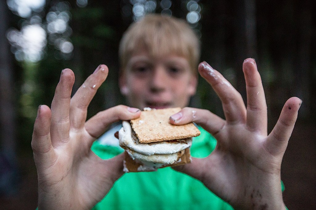 You can't go on a camping trip without making any s'mores, you just can't! It's the most iconic and classic camping food there is. It's a trio of ingredients that come together to make the most decadent bite: fluffy marshmallows, creamy chocolate, and crunchy graham crackers. Half of the experience is roasting the marshmallow itself! It's the most memorable part of any camping trip, watching as you and your friends or family gather around the fire to build this perfect treat.