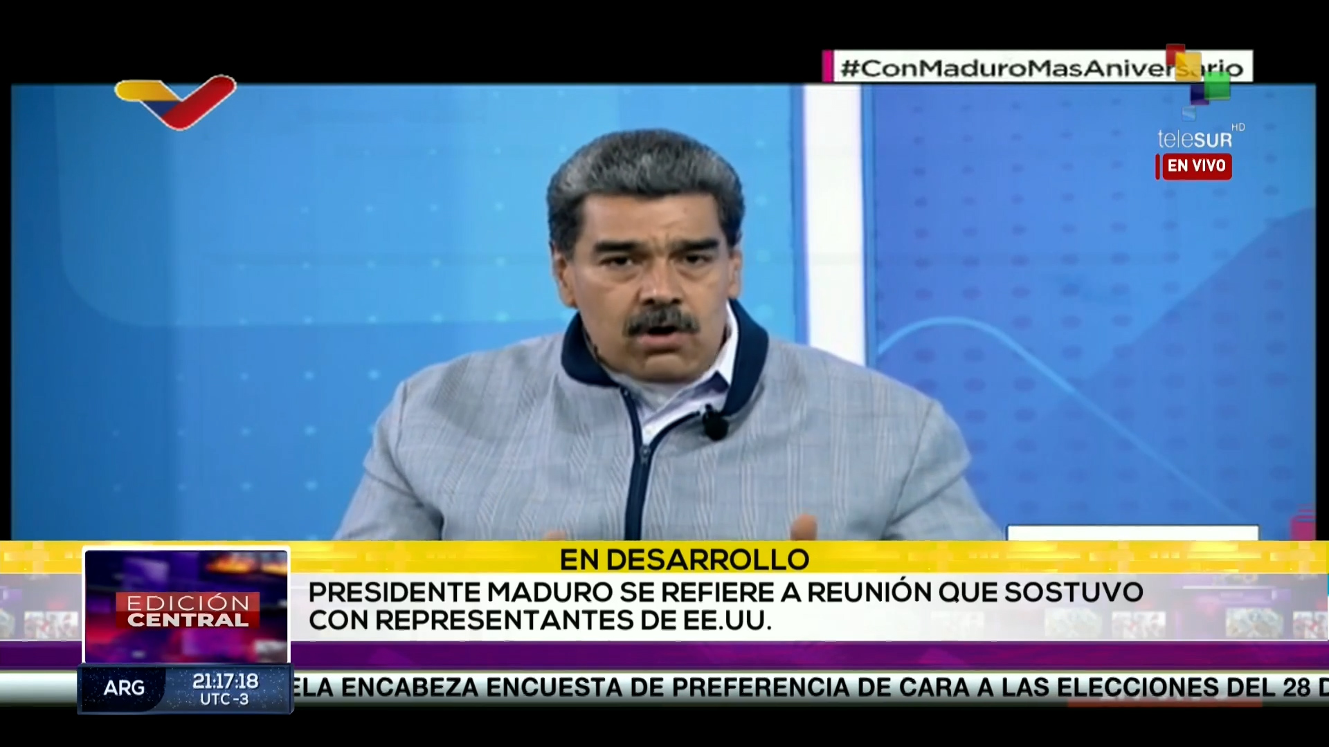 Pdte Maduro denuncia que EE. UU. no respetó los acuerdos firmados