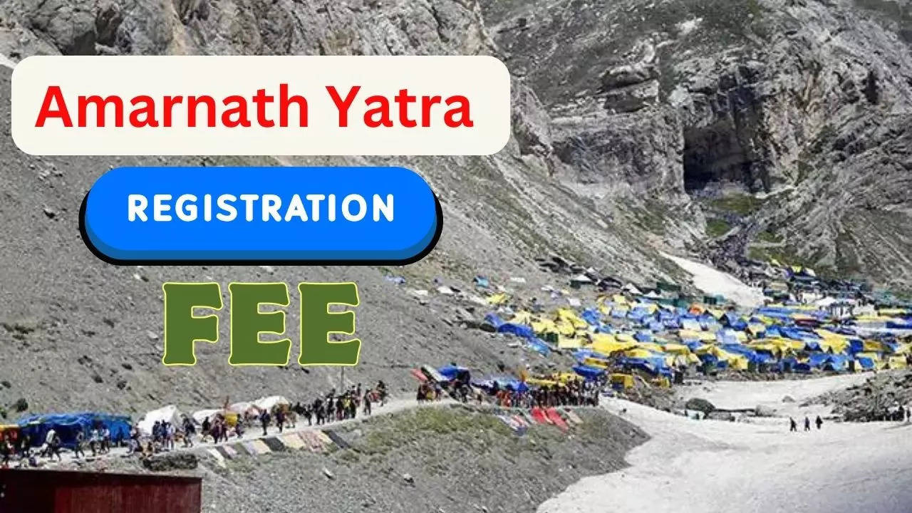 shri amarnath yatra registration fee: shrine board fixes schedule; check registration cost, date, bank branches and online process
