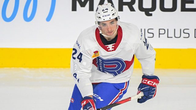 canadiens’ lane hutson takes step to establish floor, flashes ceiling in nhl debut