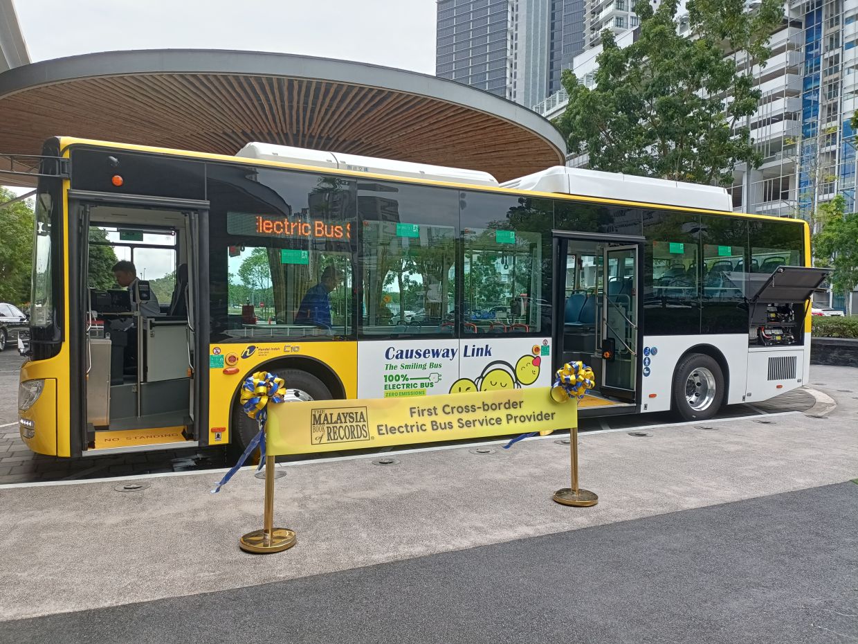 johor scores a first with cross-border electric bus