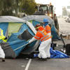 A federal judge has found that L.A. city officials doctored records in a case over homeless camp cleanups<br>