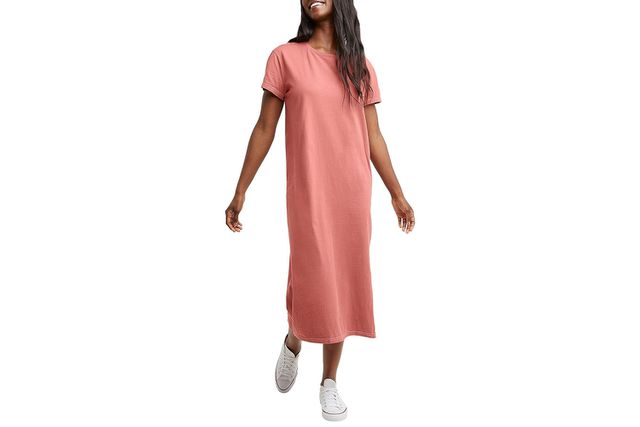 amazon, this flattering t-shirt dress stayed wrinkle free even on a 12-hour flight