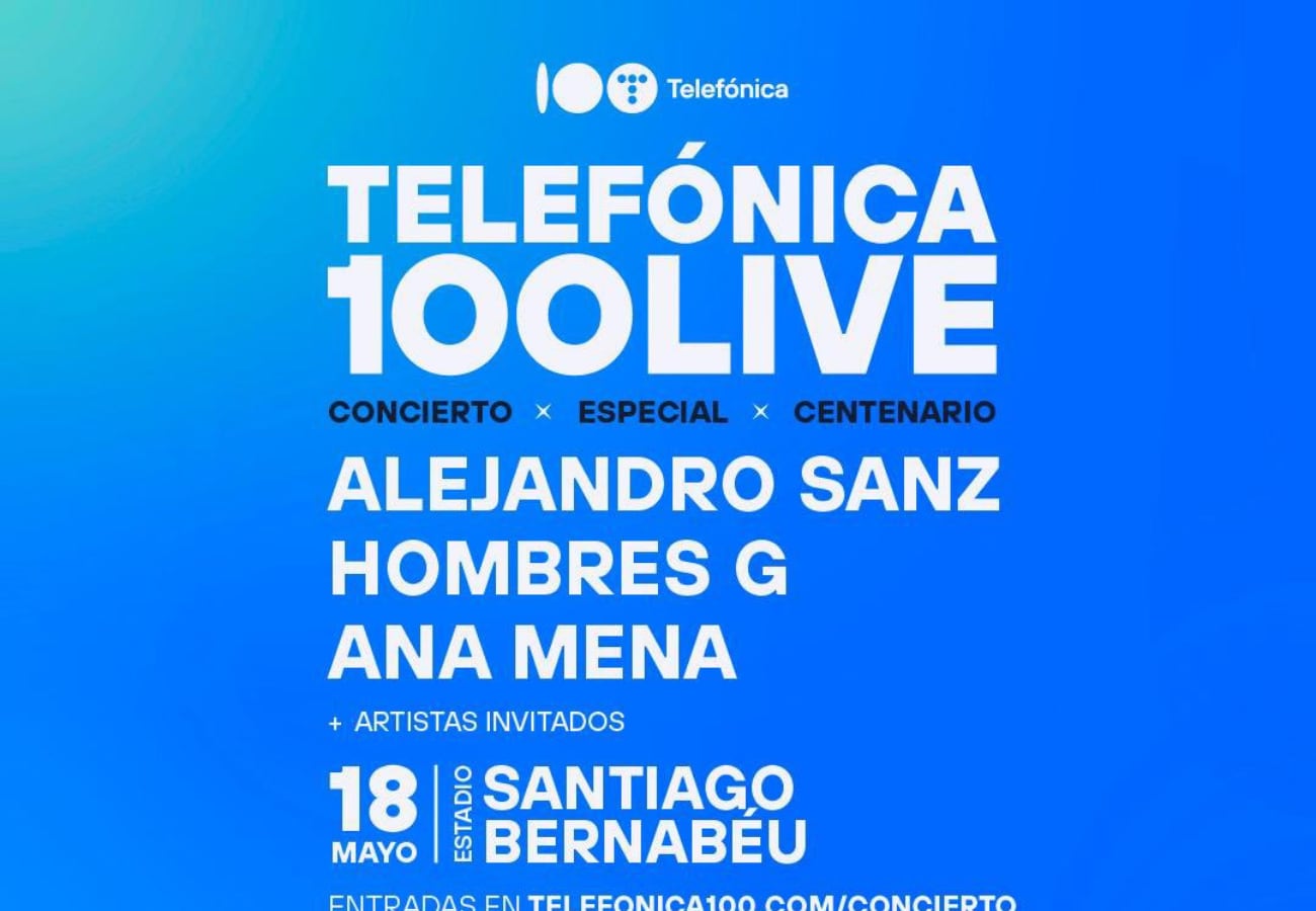 concierto ‘telefónica 100 live’ en el bernabéu: cuándo es, precio de las entradas y cómo comprarlas