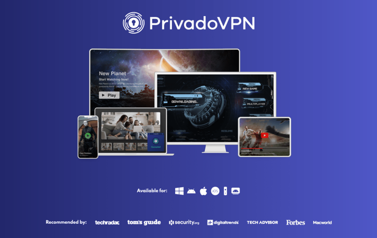 The best free VPN - PrivadoVPN