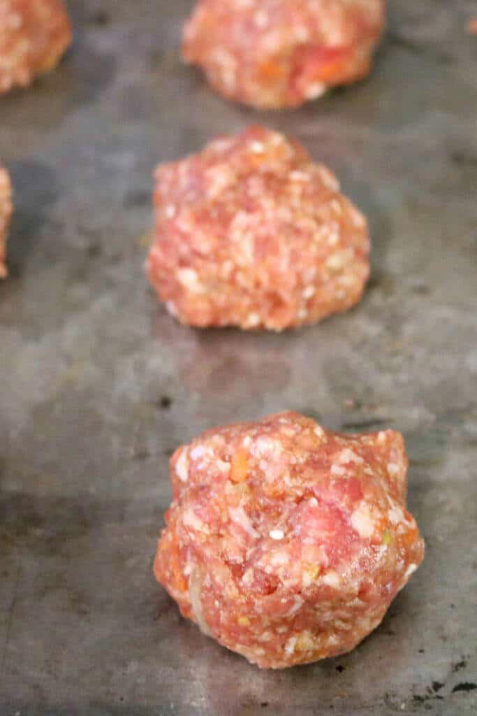 Ginger Garlic Pork Meatballs Recipe - Made in Minutes