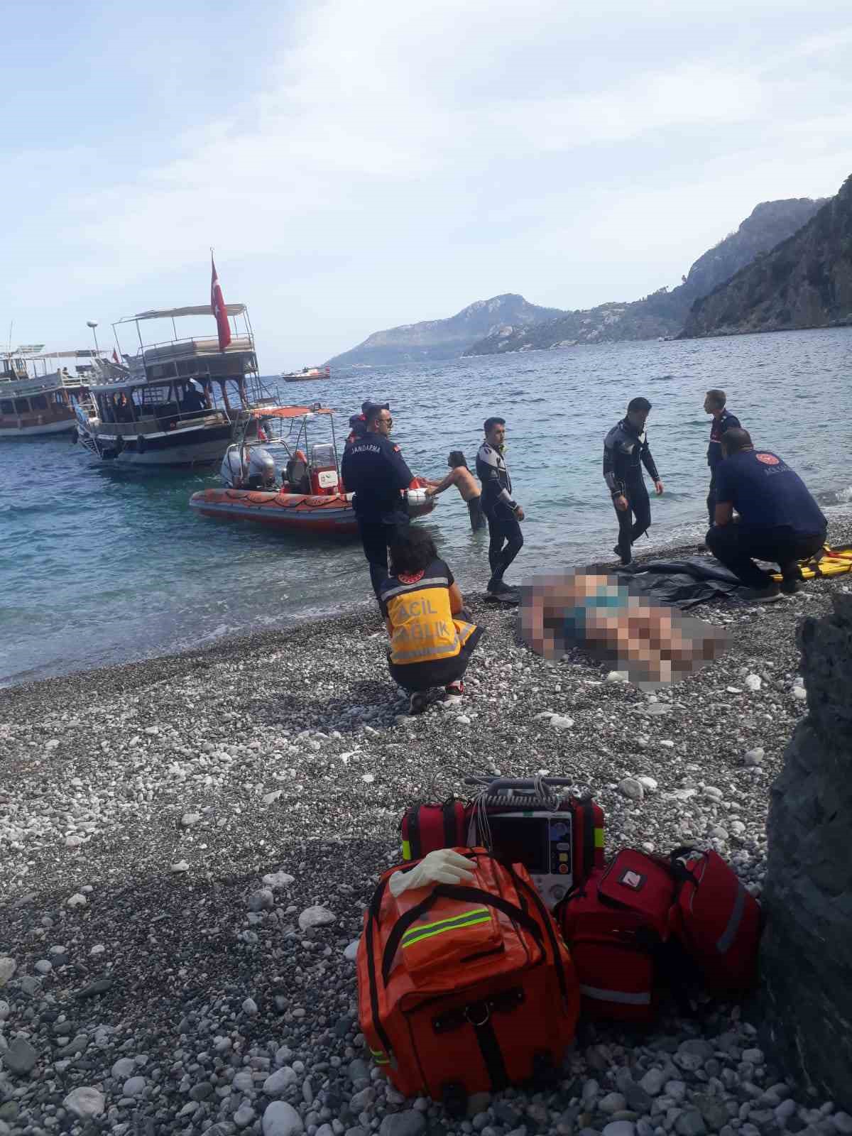 marmaris’e tatile gelen i̇ngiliz turist denizde hayatını kaybetti