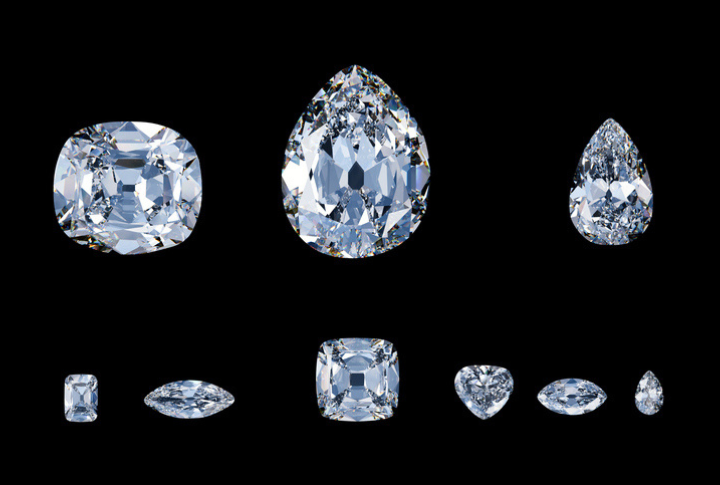 <p>The two largest cut diamonds in the Crown Jewels are the Cullinan I (530 carats) and Cullinan II (317 carats). Amazingly, these weren’t separately mined. They were expertly cut from the same colossal 3,106-carat Cullinan Diamond discovered in 1905. This remains the largest rough diamond ever found, weighing 1.4 pounds and larger than a human heart.</p>
