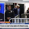 Trump stuck in NYC courtroom while Biden campaigns in Pennsylvania<br>