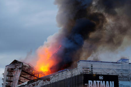 Fire at Copenhagen landmark 