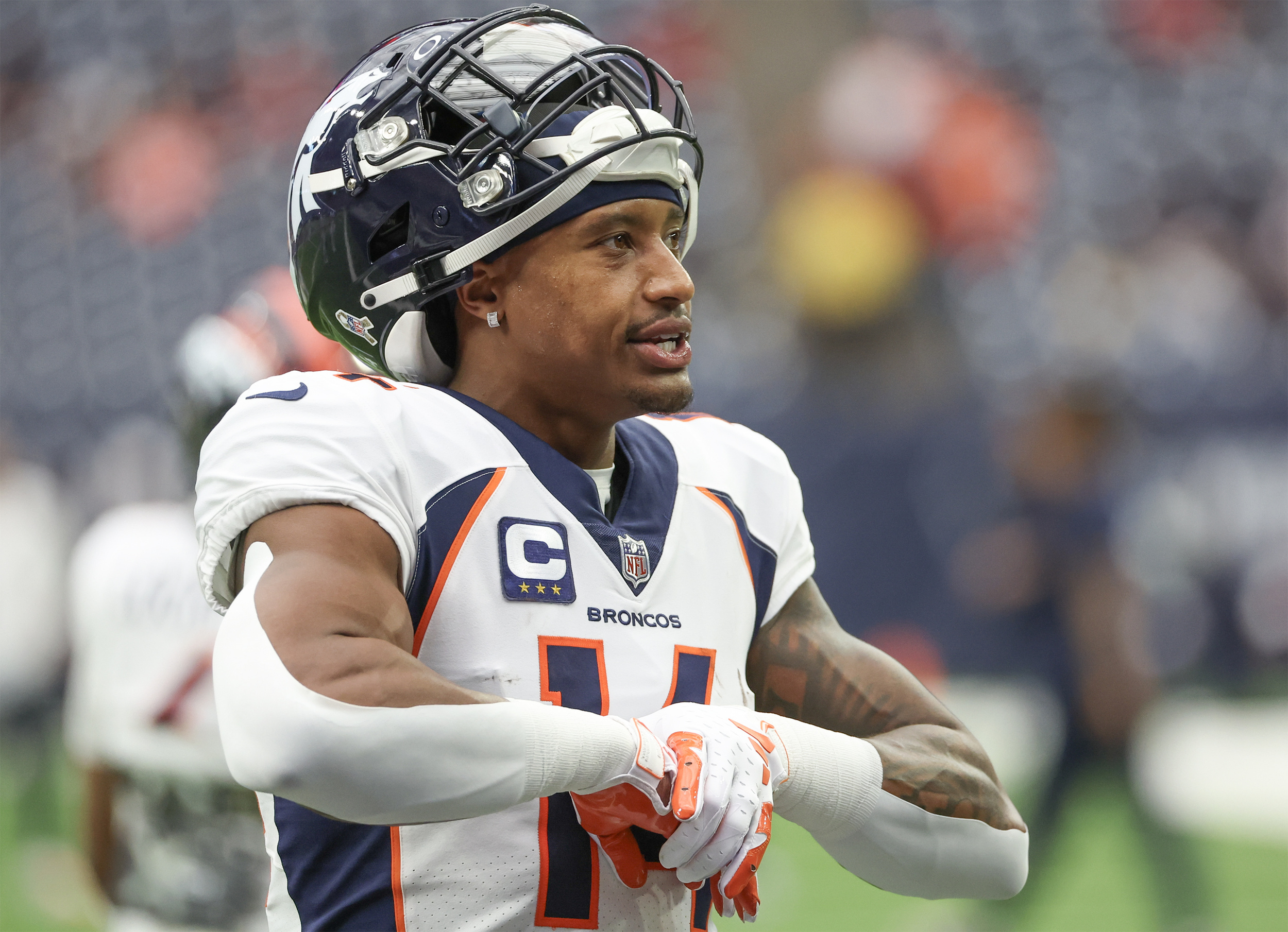 broncos pro bowl wr seeking extension absent from offseason program
