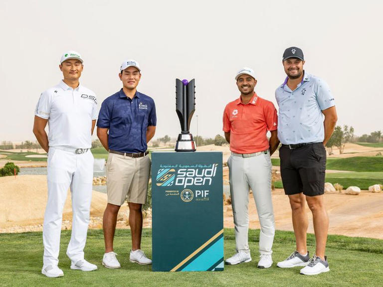 The stars of the golfing world are hoping to get their hands on the trophy