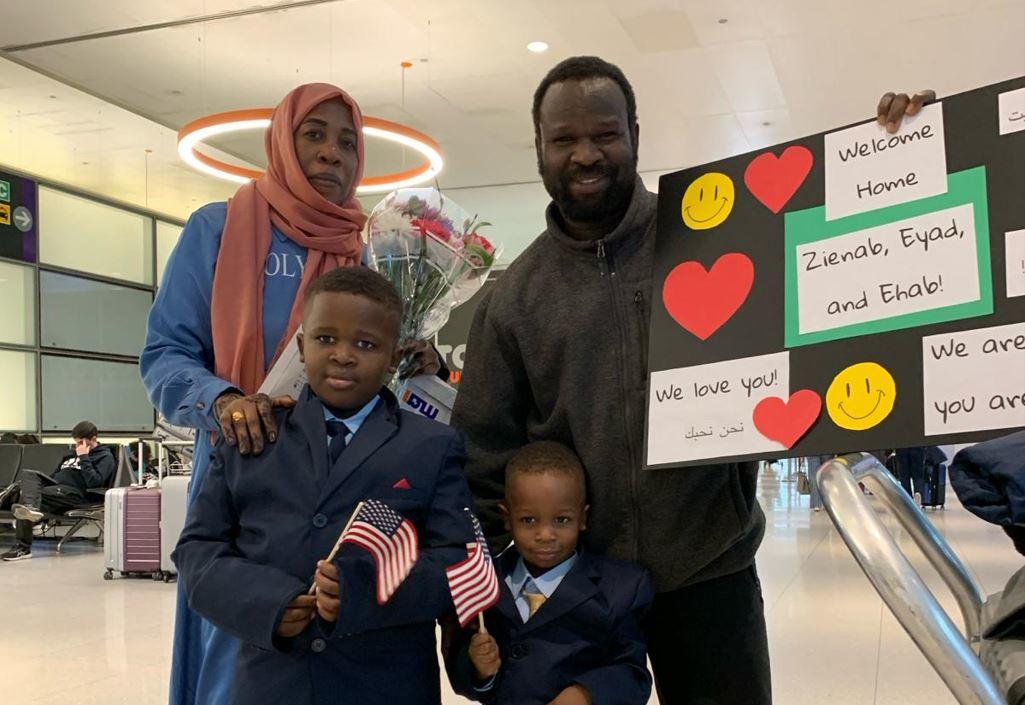 u.s. family finally reunited after escaping sudan's year-long civil war