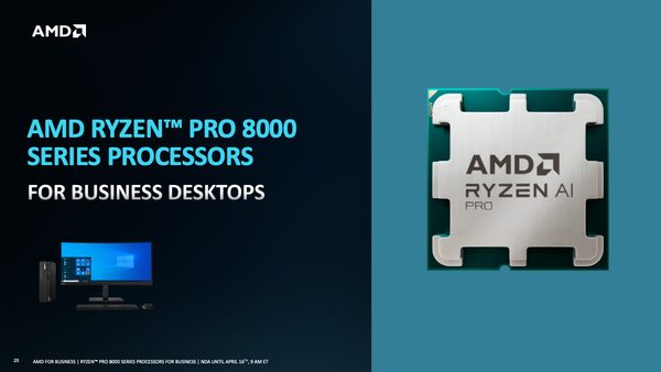 microsoft, amd、仕事用のデスクトップも“ai化” 「ryzen pro 8000シリーズ」