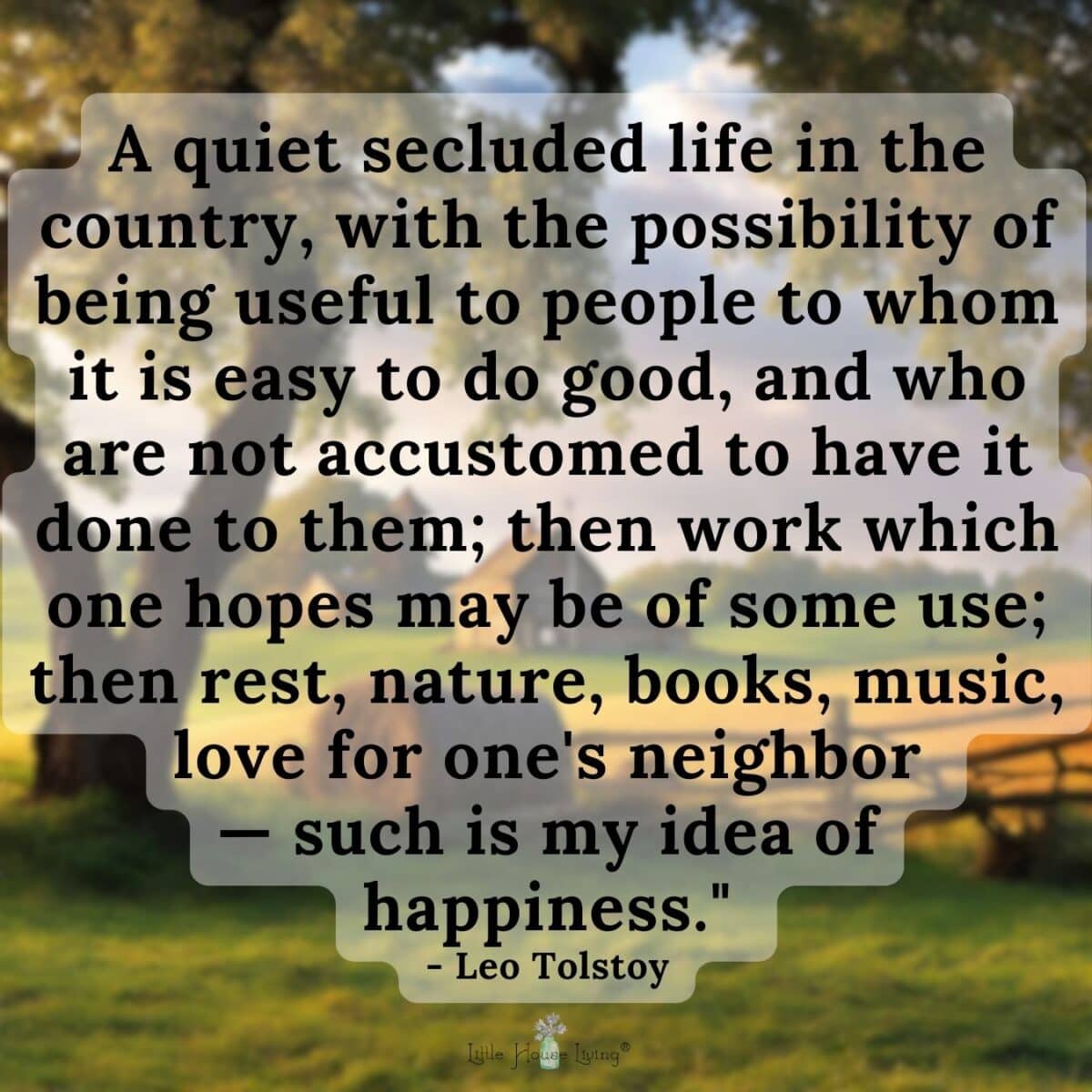 Country Life Quotes To Inspire