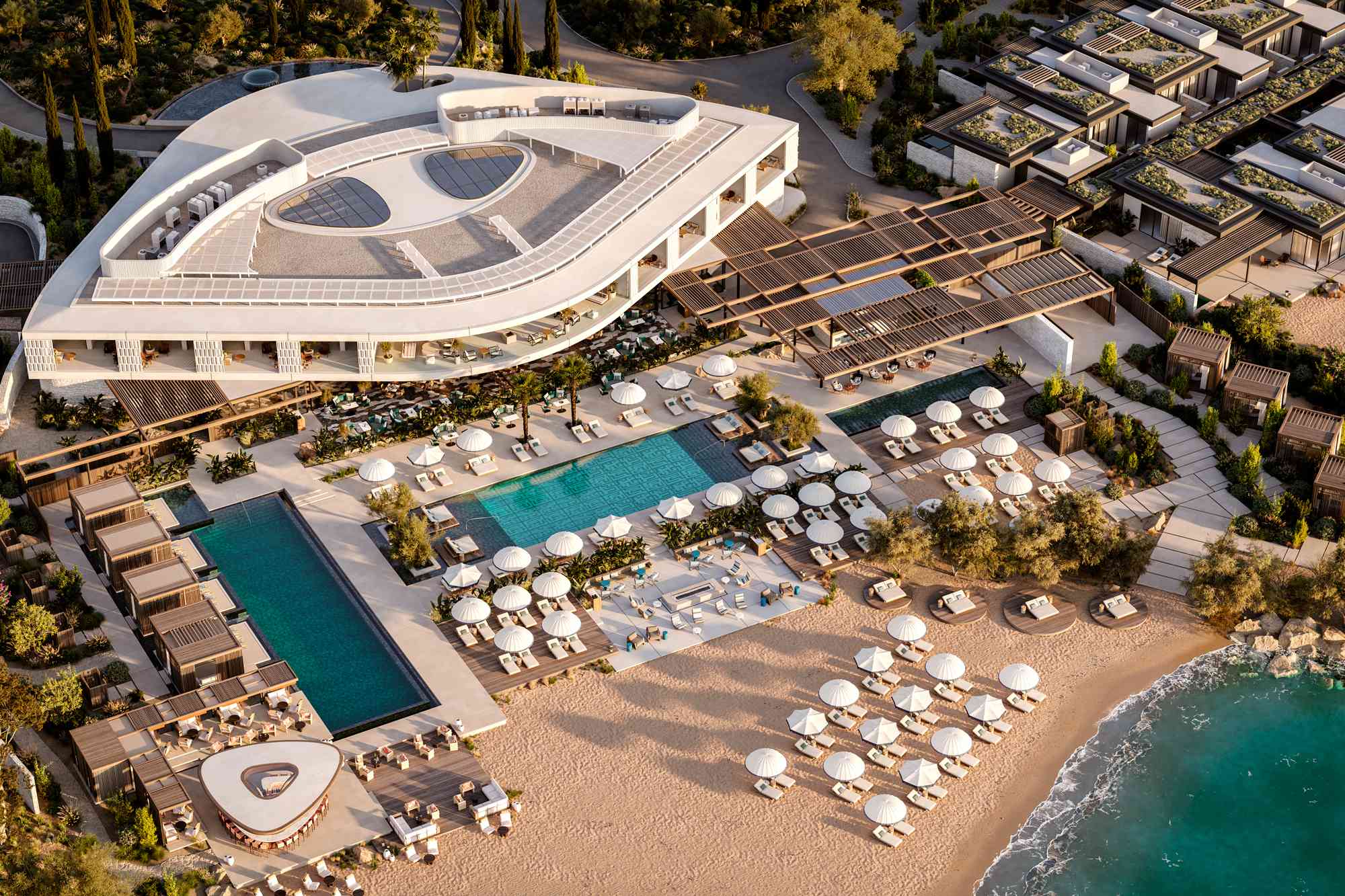 this luxury waterfront resort in the hamptons of greece was just named one of the best new hotels in the world
