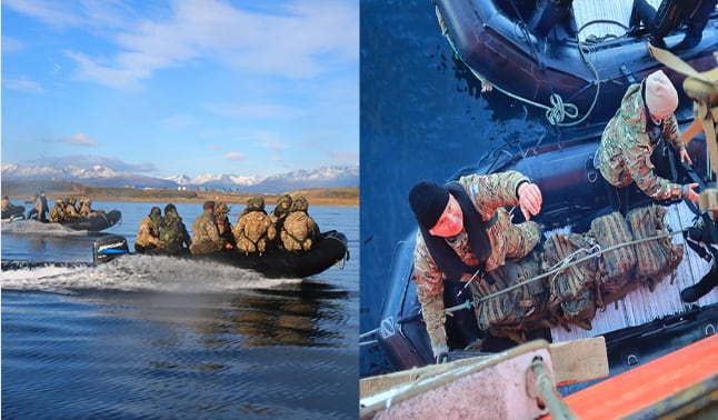reportan entrenamientos militares de argentina frente a chile en medio de aspiración de milei por territorio antártico