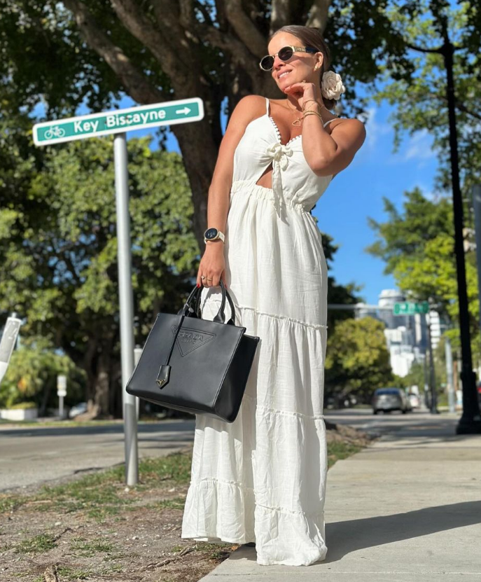 alejandra baigorria deslumbra con sublime vestido blanco de su nueva colección