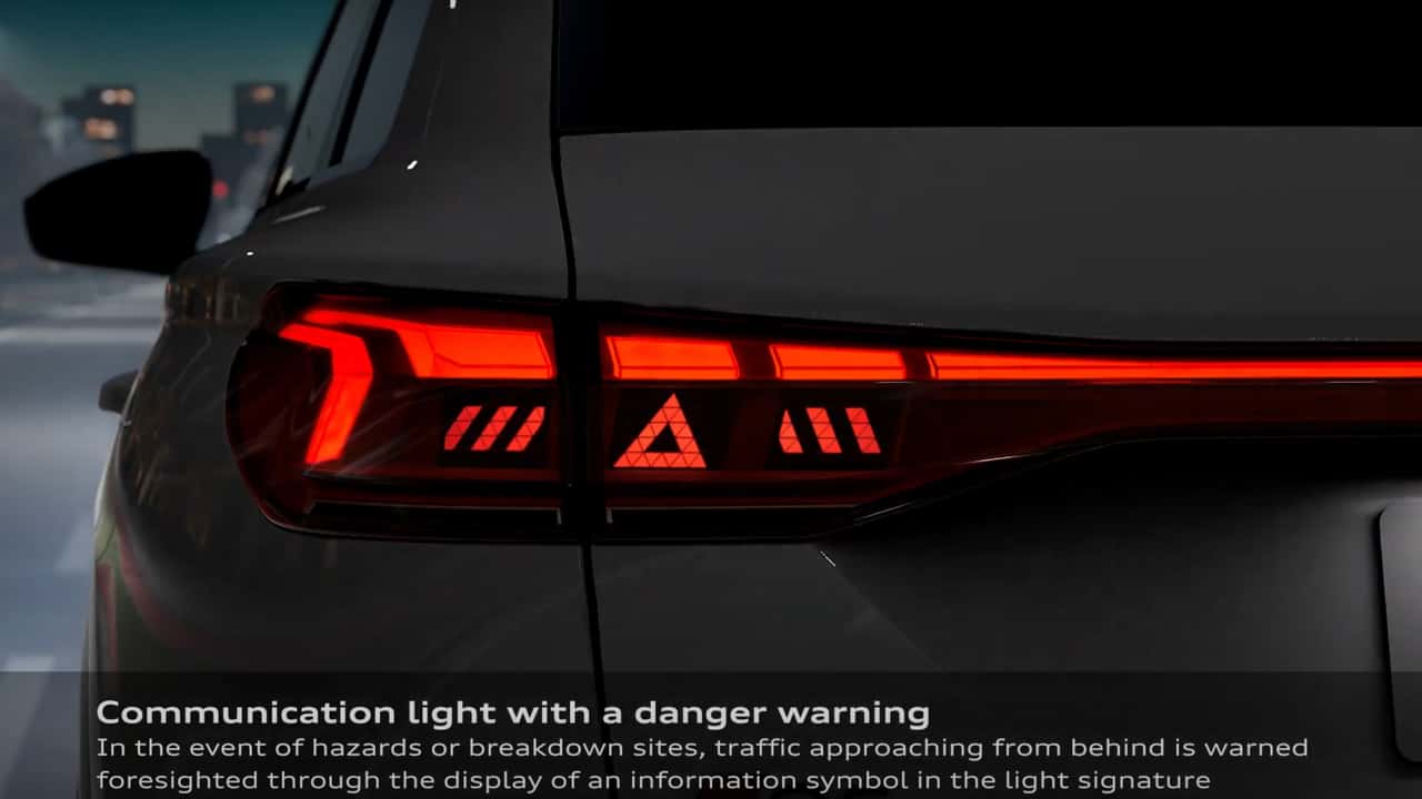 audi’s new high-tech lights 'talk' to other drivers