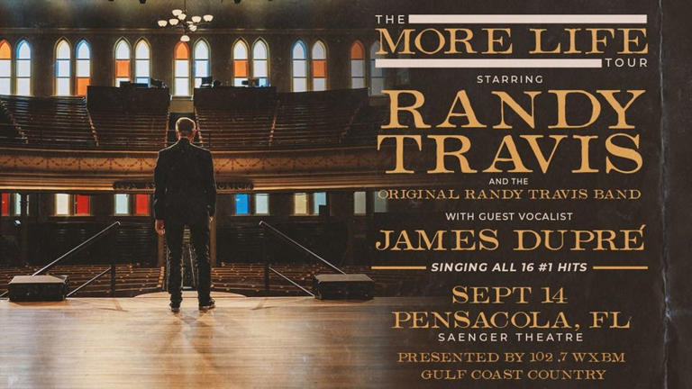 Country music icon Randy Travis bringing 'More Life Tour' to Pensacola in September
