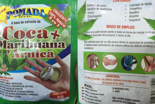 invima lanza advertencia sobre pomada de coca y marihuana que no cuenta con registro sanitario