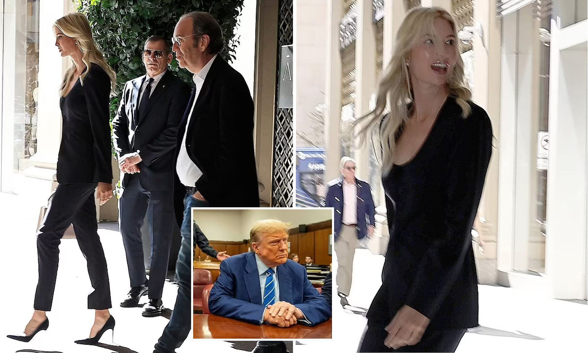 Ivanka Trump steps out in NY as dad Donald faces a criminal trial