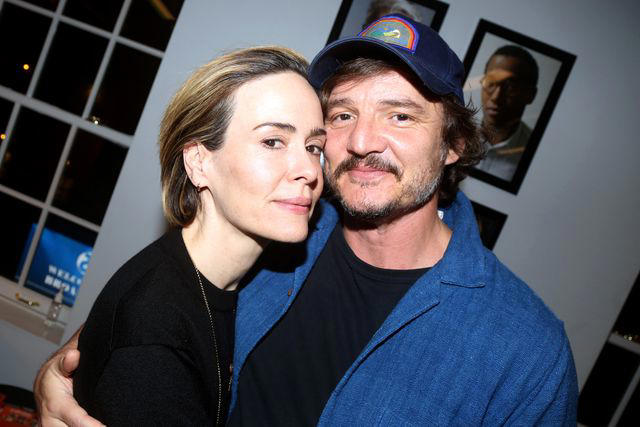 Bruce Glikas/WireImage Sarah Paulson and Pedro Pascal at 'Appropriate' in January 2024