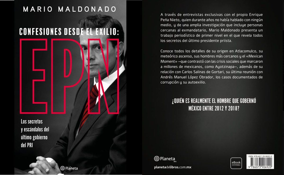 mario maldonado presenta libro sobre confesiones del expresidente enrique peña nieto, desde el exilio