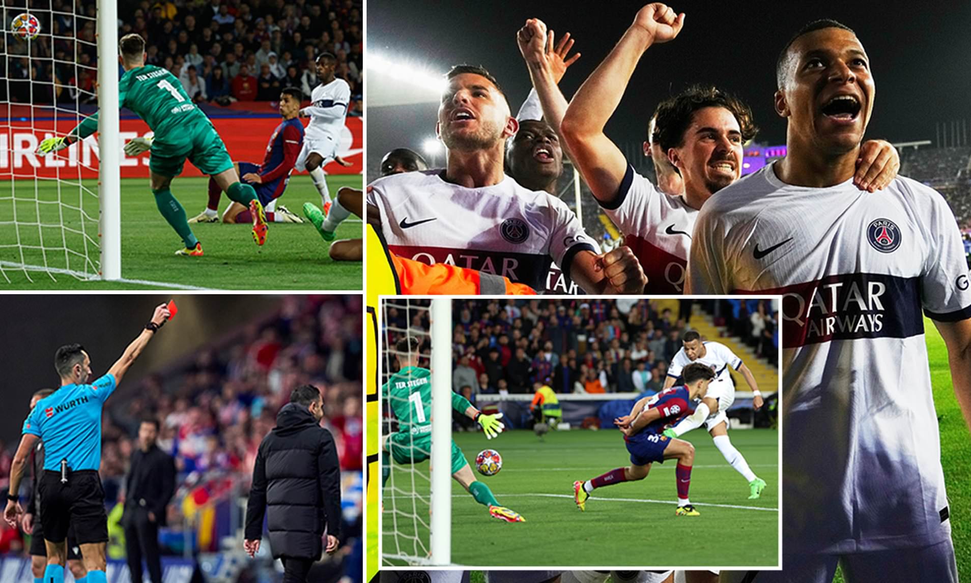 Barcelona 1-4 PSG (4-6 On Agg): Mbappe Completes Stunning Comeback